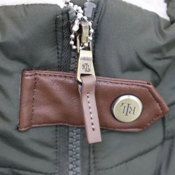 Lauren Ralph Lauren Padded Down Jacket, Litchfield Loden - Picture 2 of 11